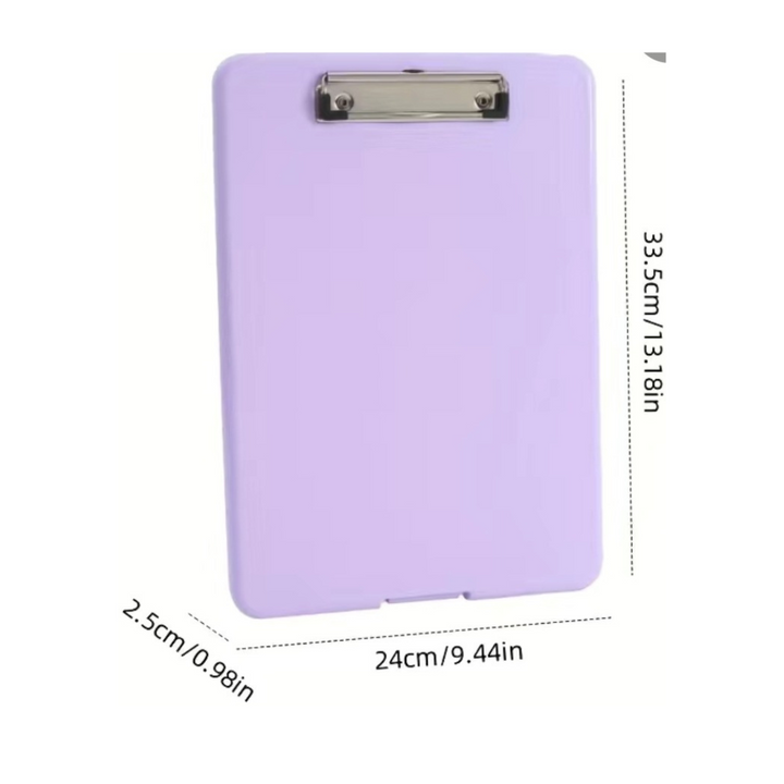 Thick Stationery A4 Clipboard with Storage - Pink