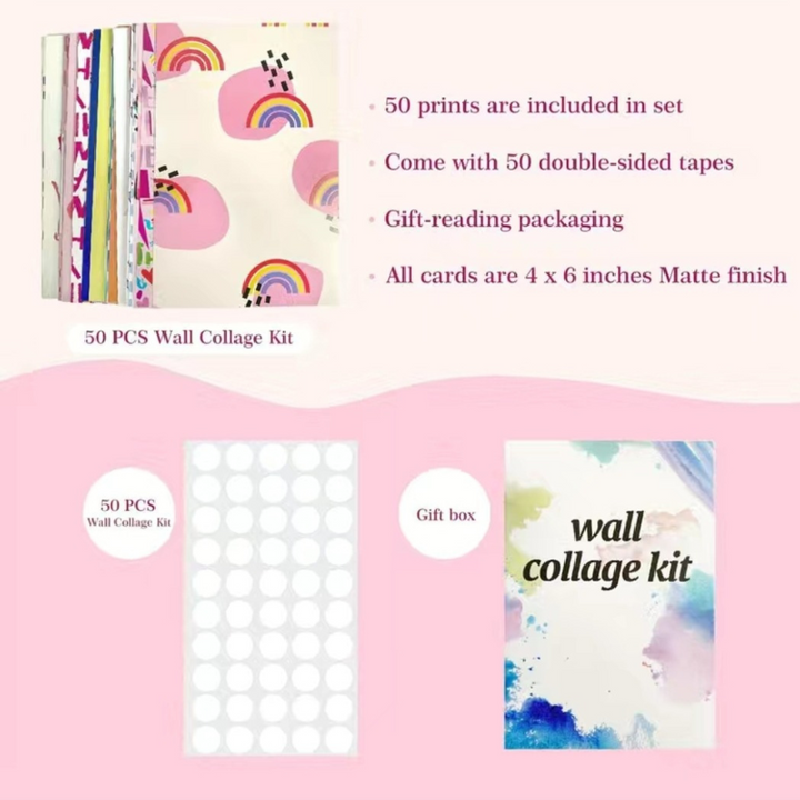 Preppy Aesthetic Picture Wall Collage-50 pcs