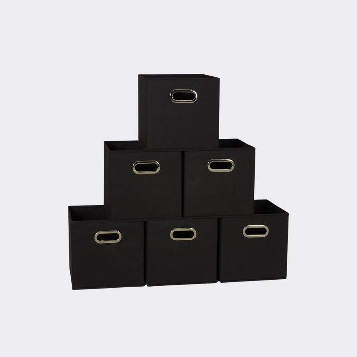 Storage Organizer Bins College Essentials - Black