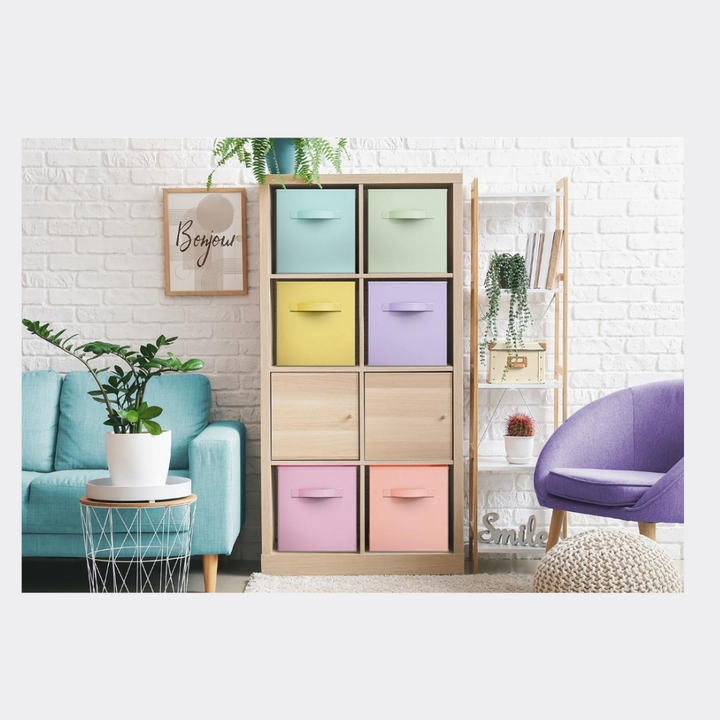 Foldable Multi Colored Dorm Storage Bins