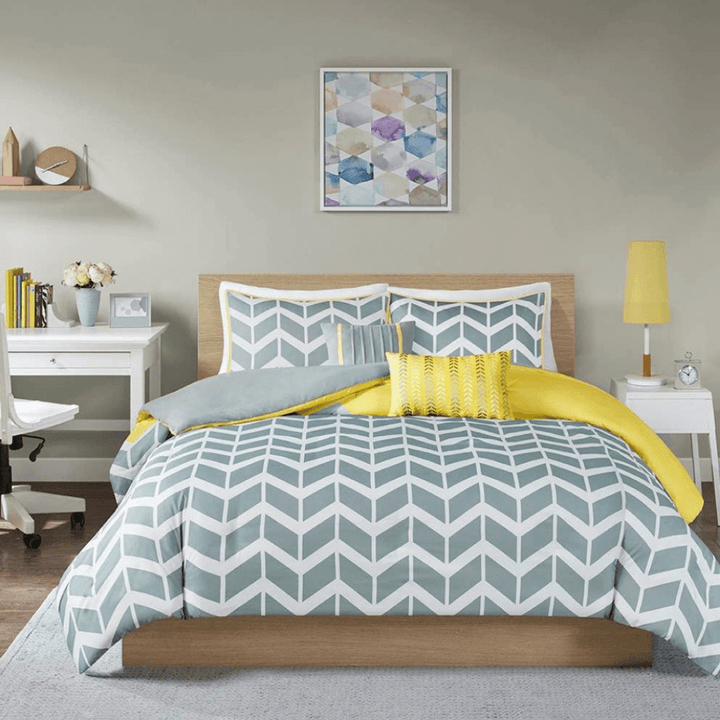 Chevron Pop College Dorm Comforter Set