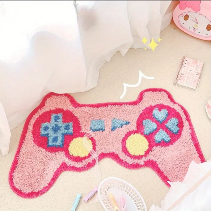 E-girl Gamepad Shape Bathroom Mat Rug