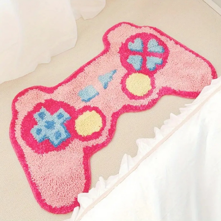 E-girl Gamepad Shape Bathroom Mat Rug