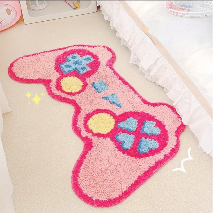 E-girl Gamepad Shape Bathroom Mat Rug