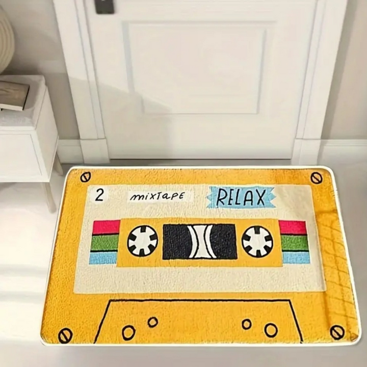 Retro Tape Pattern Mat Rug