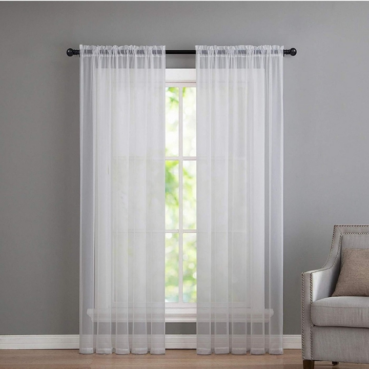 Sheer Curtains - White