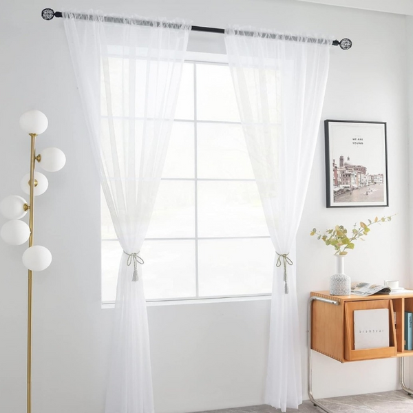 Sheer Curtains - White