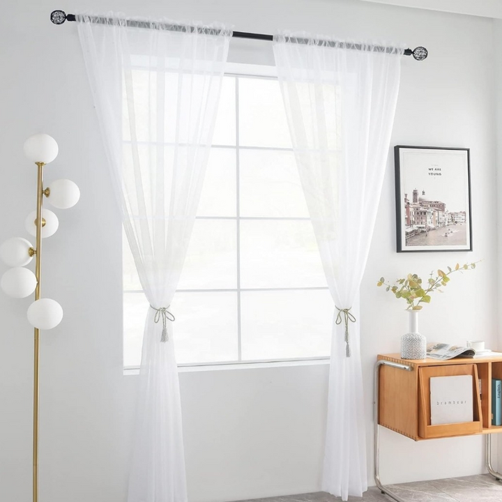 Sheer Curtains - White