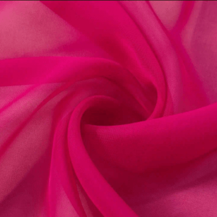 Sheer Curtains - Bright Rose