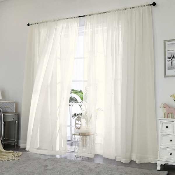 Sheer Curtains - Ivory