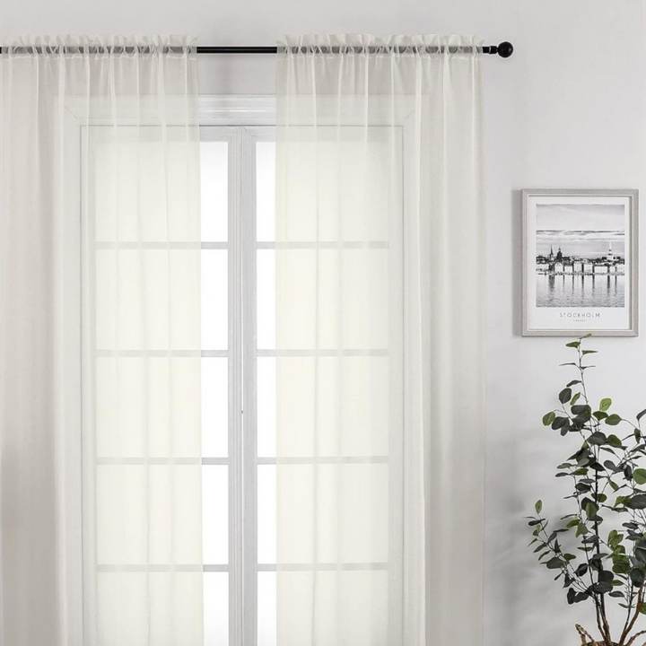 Sheer Curtains - Ivory