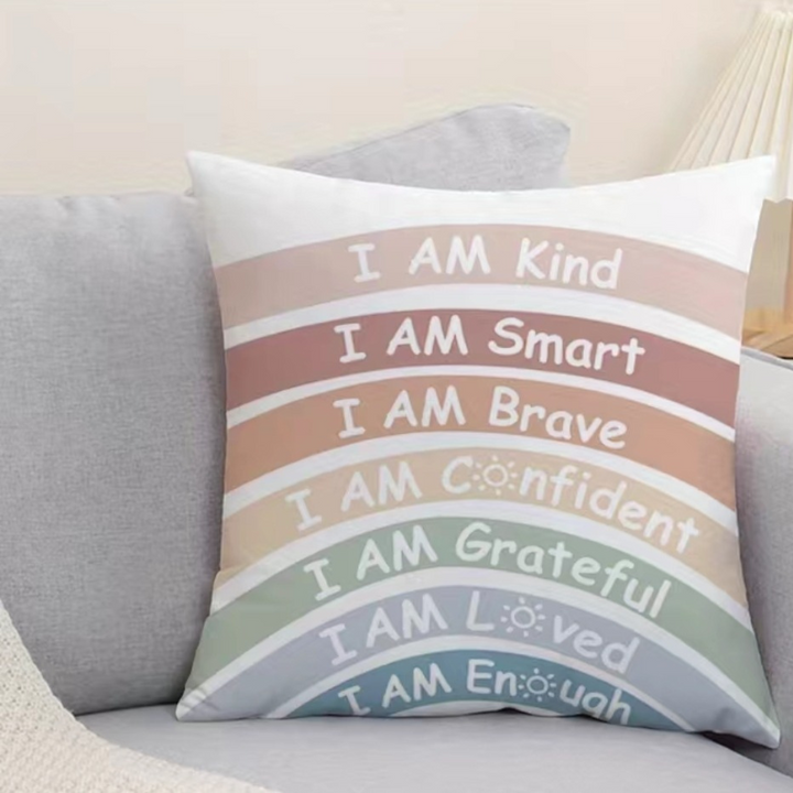 Inspirational Quote Throw Pillowcase