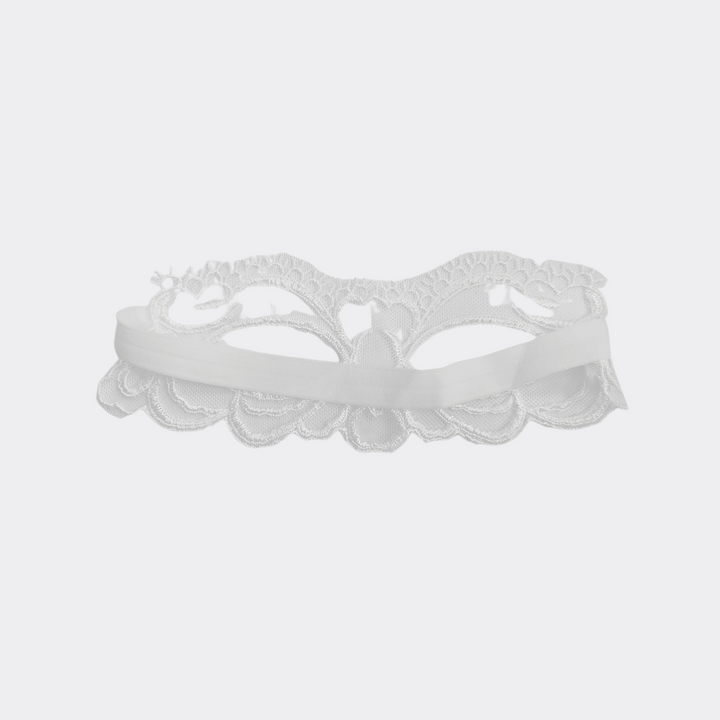 Enchanting Eye Lace Mask - White