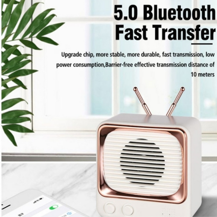 Portable Retro Bluetooth Wireless Mini Speaker