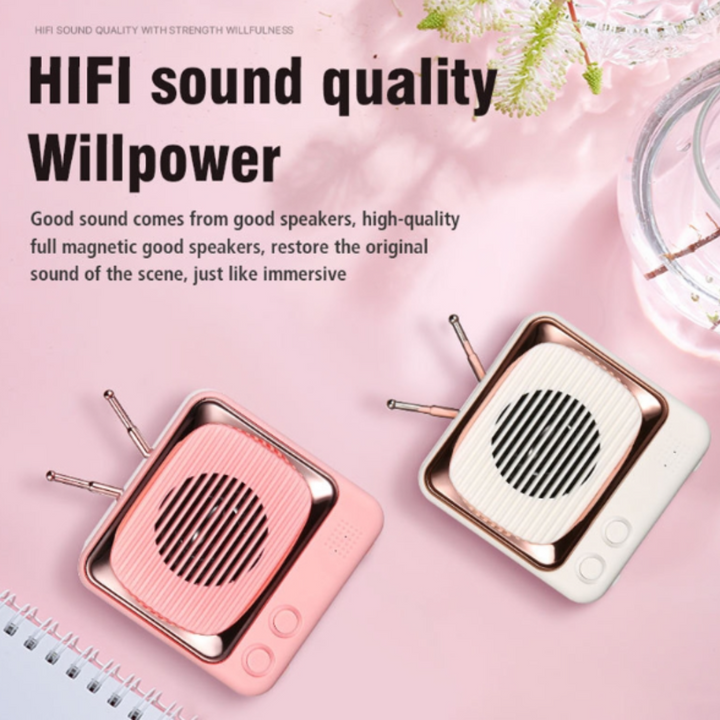 Portable Retro Bluetooth Wireless Mini Speaker