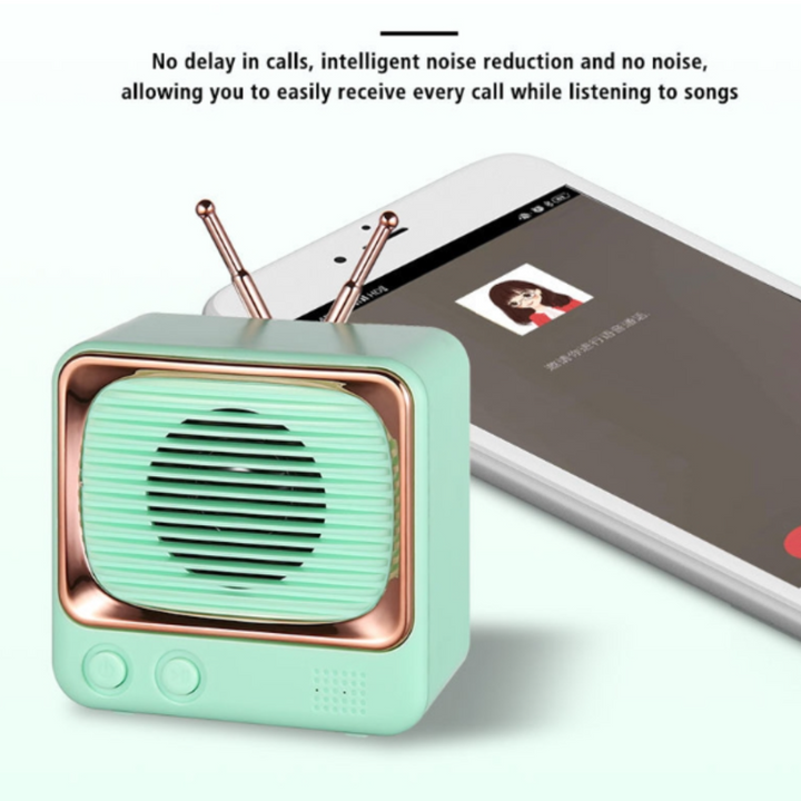 Portable Retro Bluetooth Wireless Mini Speaker