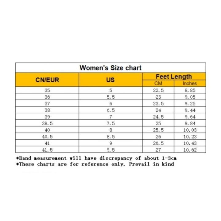 Anti-slip Dorm Shower Slippers Size Chart