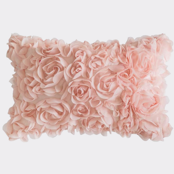 Decorative Chiffon Flower Pillowcase for Dorm