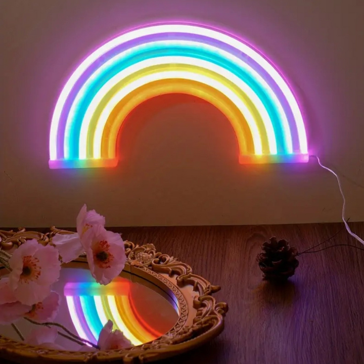 Rainbow Neon Wall Light