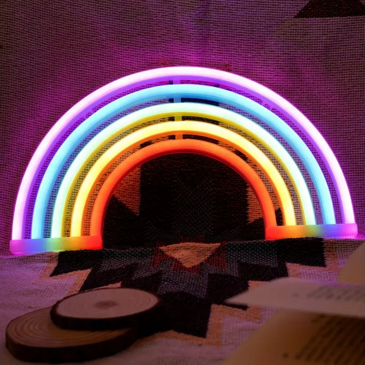 Rainbow Neon Wall Light