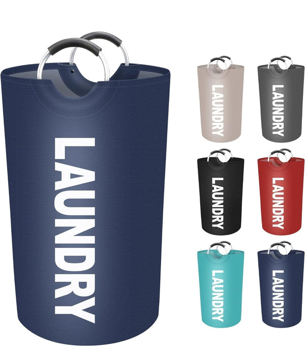 Laundry Basket for College Dorm-Navy Blue