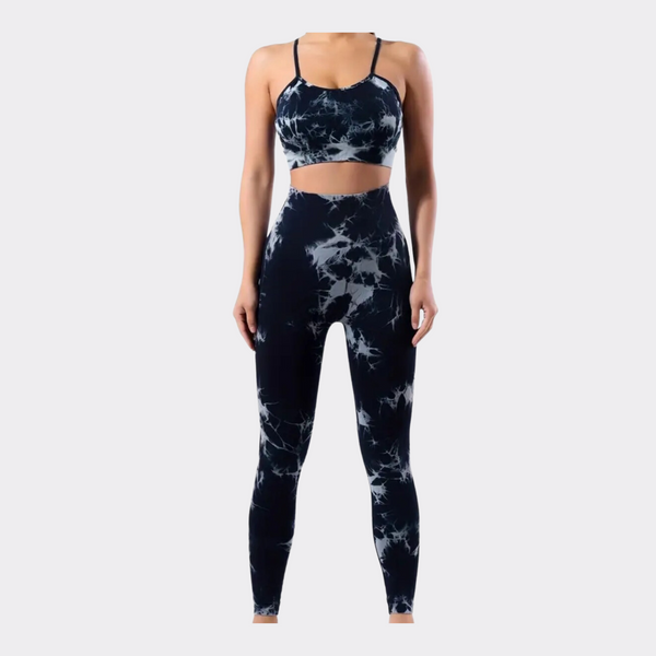 Tie Dye Stretchy Activewear Set - 2pcs