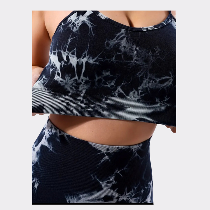 Tie Dye Stretchy Activewear Set - 2pcs