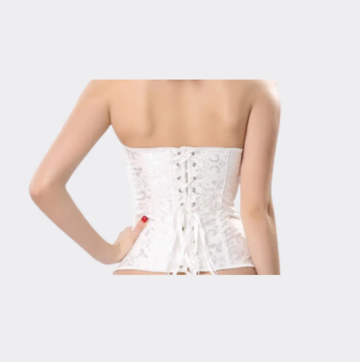 Floral Corset Top - White