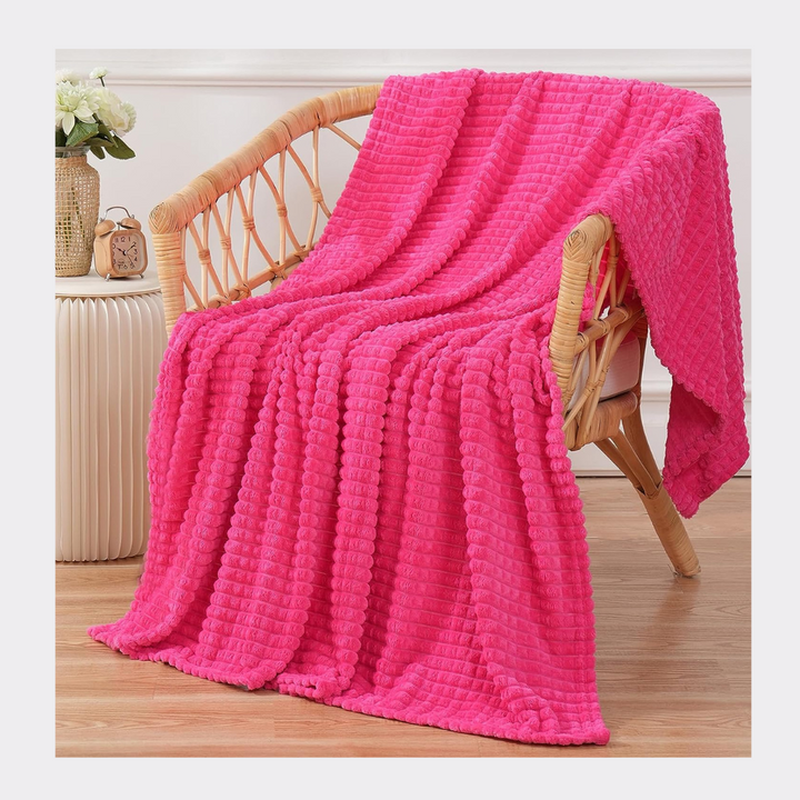 Flannel Fleece College Dorm Throw Blanket