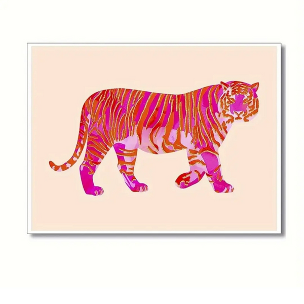 College Dorm Tiger Canvas Wall Art