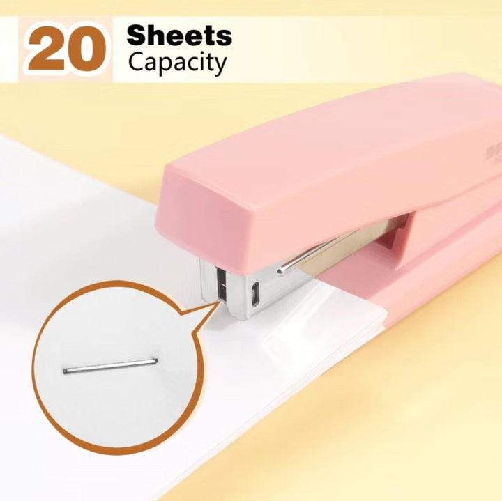 Stapler for College Dorm Desk - Pink