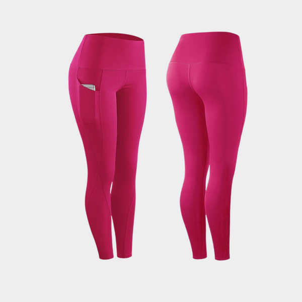 Patchwork Active Bottoms Leggings - Pink