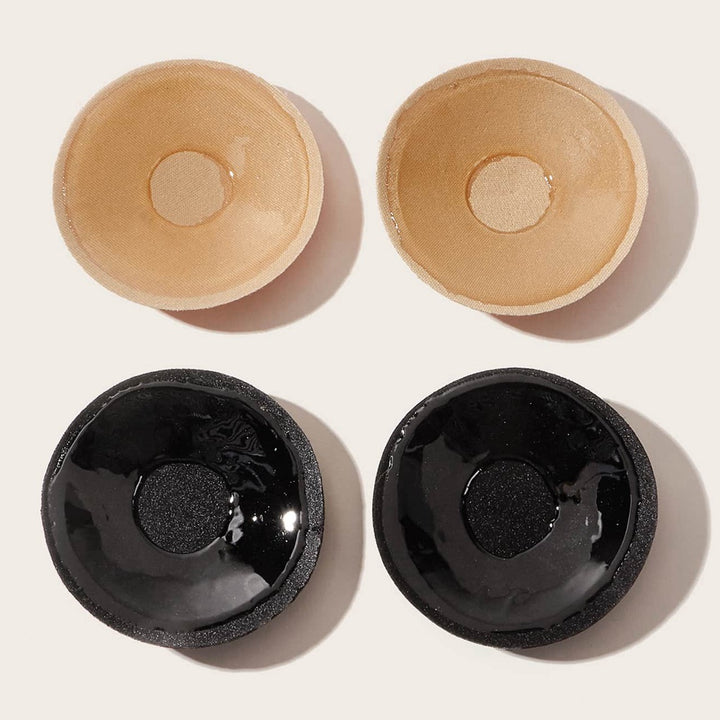 Self Adhesive Washable Reusable Silicone Nipple Cover - Two Pairs