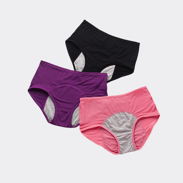 Mid-High Waist Breathable Period Underwear